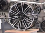 22 İnç Range Rover 2023 Siyah Elmas Kesim Jant 5x120 ET45 BF - Görsel 3