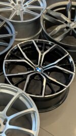 19 İnç BMW G30 Shadow Line Tasarım Black Diamond Ön/Arka Farklı Çelik Jant Takımı 5x112 (Ön: 8J ET27 / Arka: 9J ET40)
